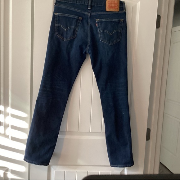 Levi's 511 Dark Blue Straight Men's Jeans - Picture 4 of 7